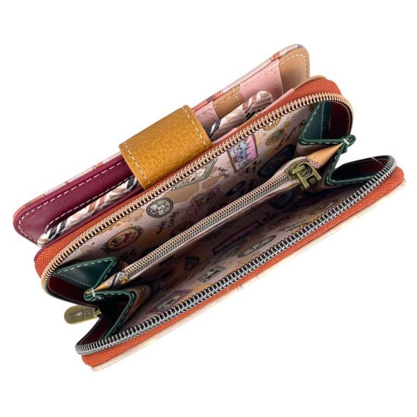 Cartera Billetera Sweet Candy con Tarjetero Extraíble Celeste