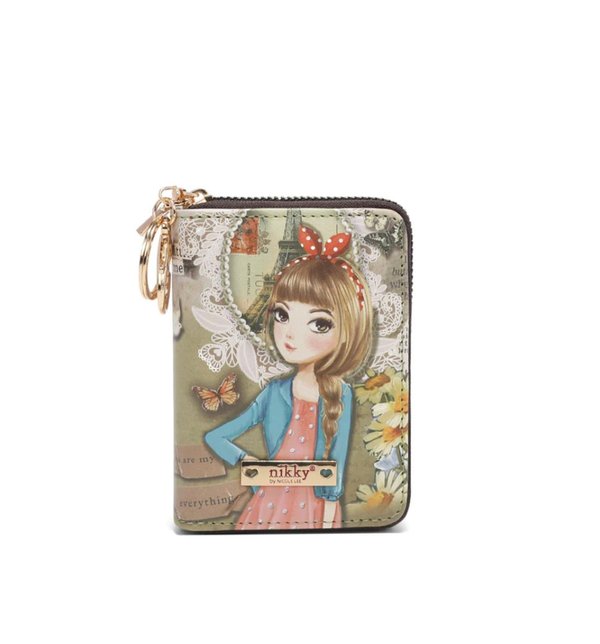 Tarjetero de Acordeon con Cremallera Nikky