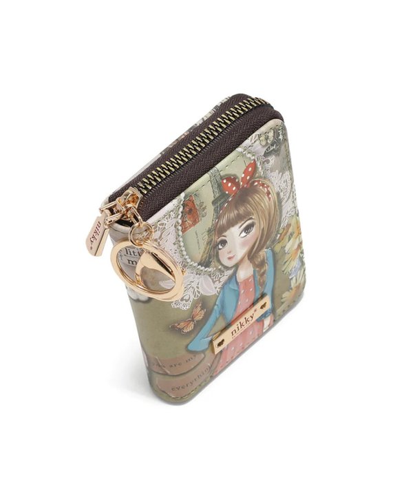 Tarjetero de Acordeon con Cremallera Nikky