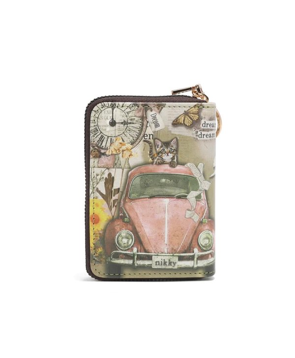 Tarjetero de Acordeon con Cremallera Nikky