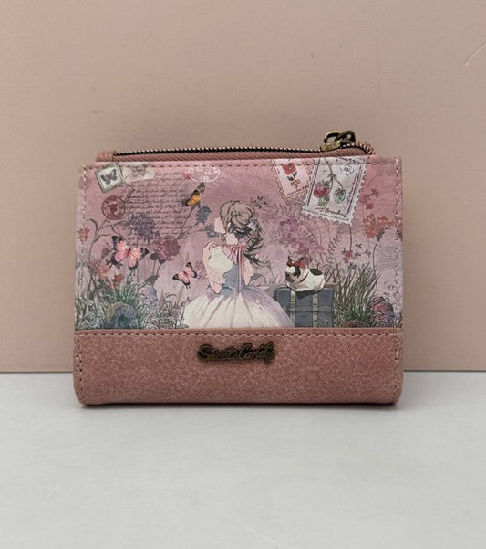 Cartera Billetera con Tarjetero Extraible Sweet Candy Rosa
