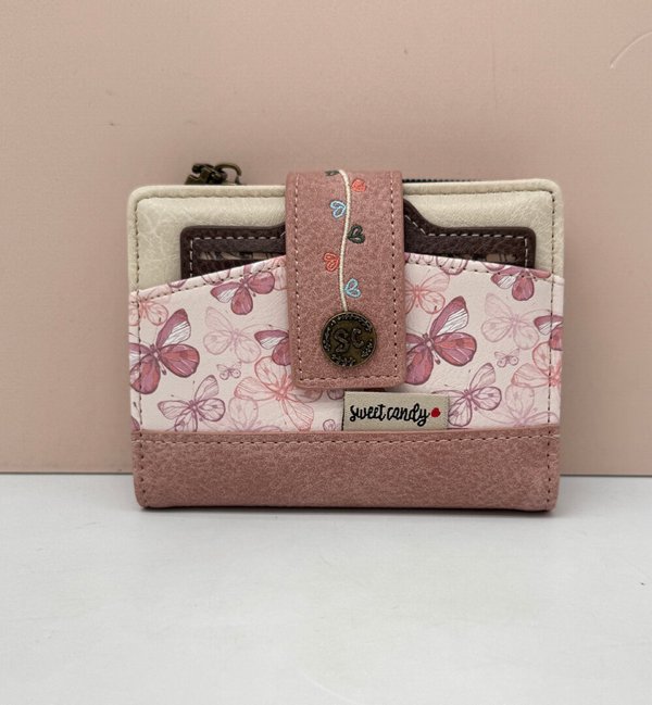 Cartera Billetera con Tarjetero Extraible Sweet Candy Rosa