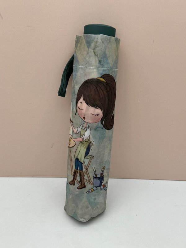 Paraguas para Bolso Muñeca Pintora
