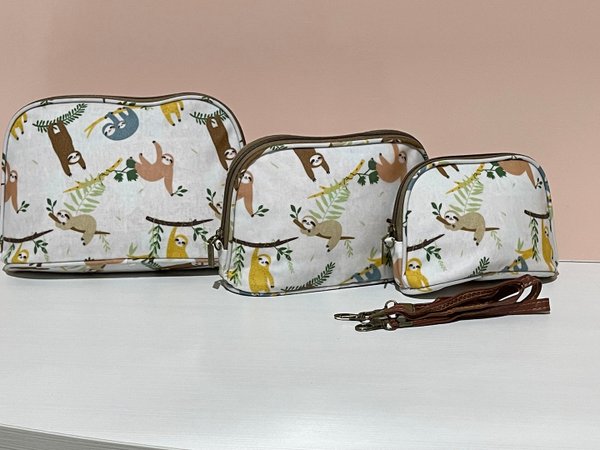 Set Neceser Plastificado Monitos