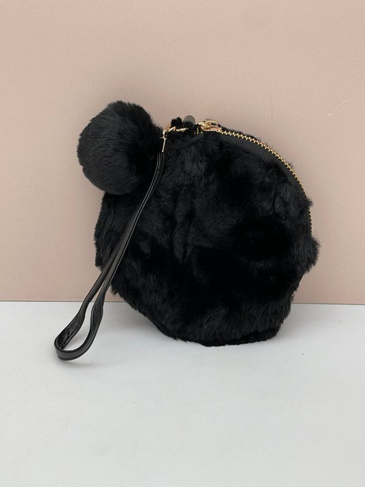Monedero Negro Pom Pom