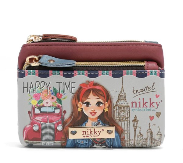 Monedero Dos Cremalleras Nikky "Good Time Happy Time"