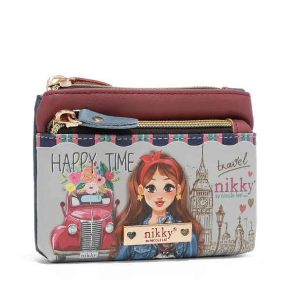 Monedero Dos Cremalleras Nikky "Good Time Happy Time"