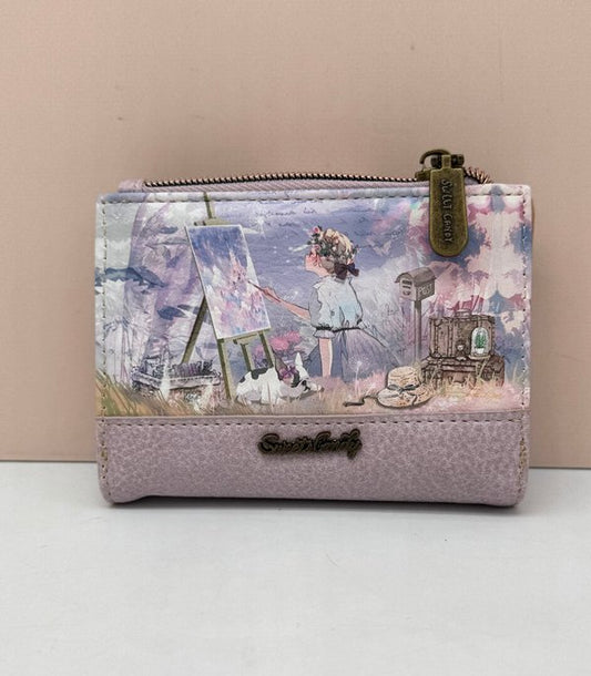 Cartera Billetera con Tarjetero Extraible Sweet Candy Lila
