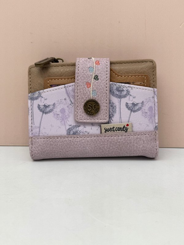 Cartera Billetera con Tarjetero Extraible Sweet Candy Lila