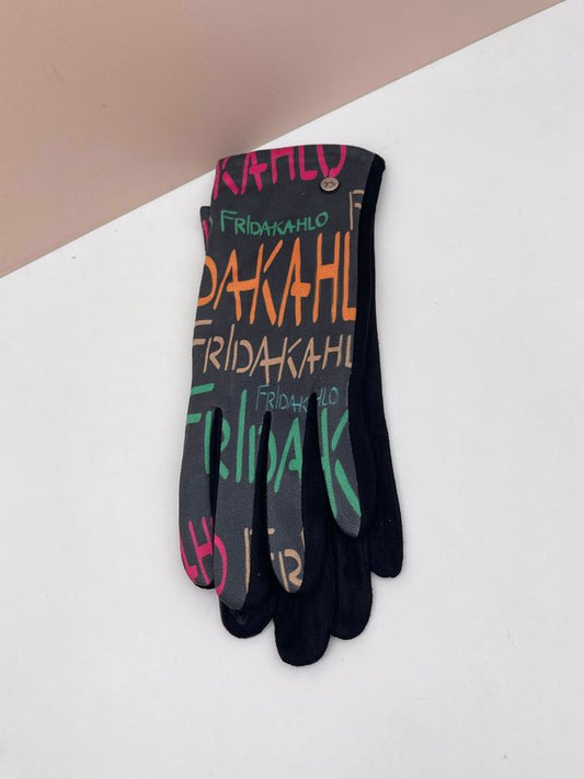 Guantes Frida Kahlo con Goma para el Móvil