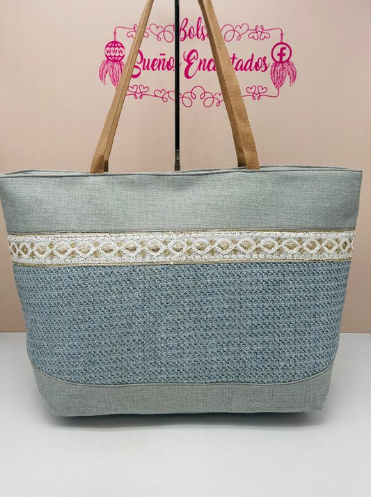 Bolsa de Playa Brillos Azul