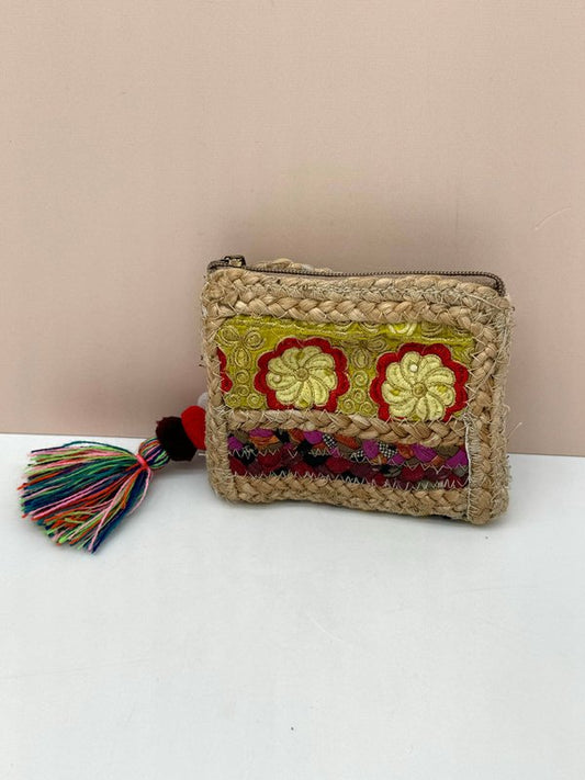 Monedero de Rafia y Yute
