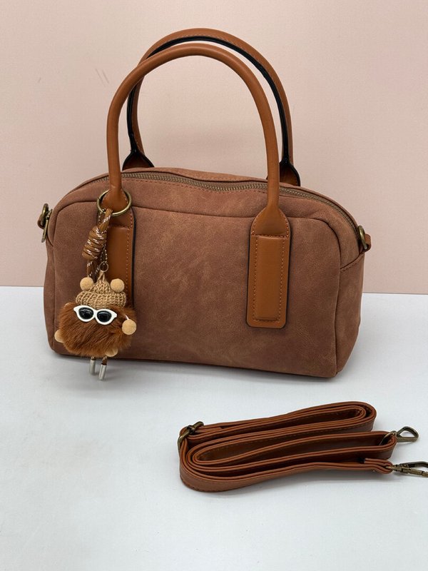 Bolso Piel Ante con Llavero