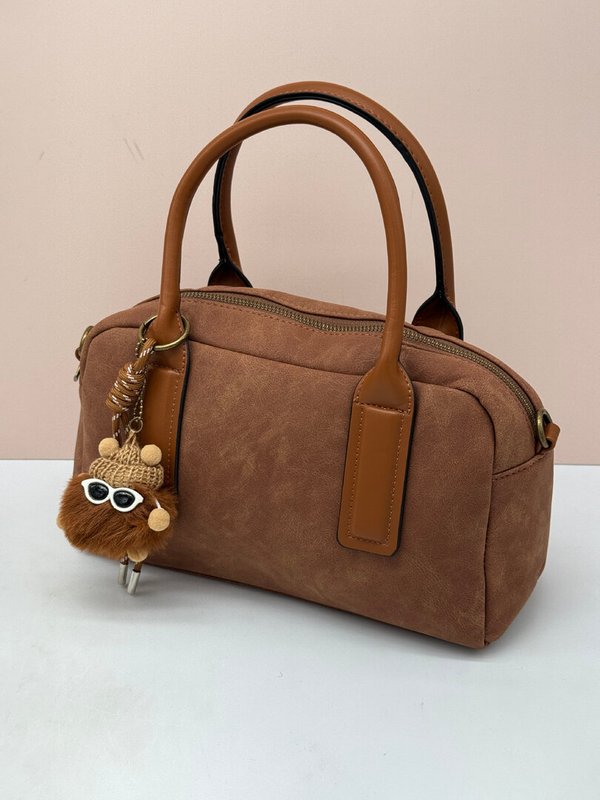 Bolso Piel Ante con Llavero