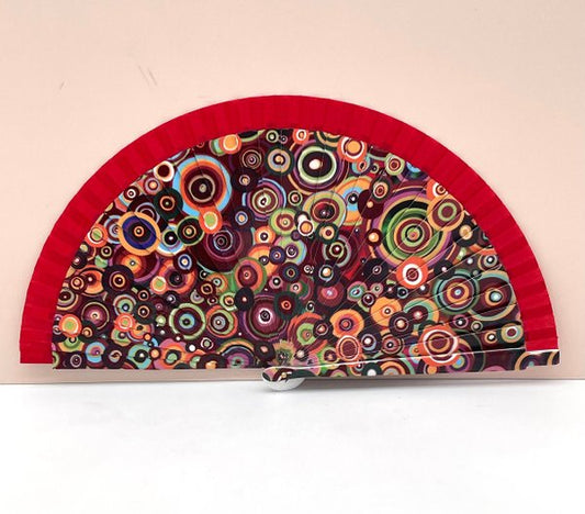 Abanico Círculos de Colores