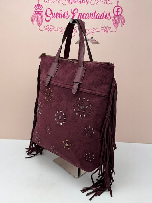 Mochila Tachuelas con Flecos