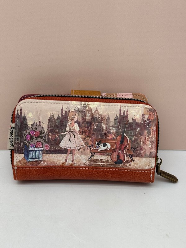 Cartera Billetera Sweet Candy con Tarjetero Extraíble Marrón