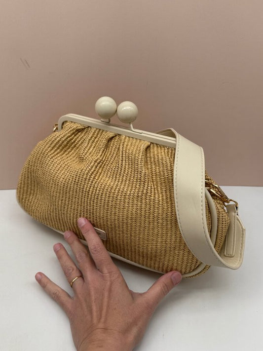 Bolso con Broche Kiss Lock Punto de Arroz