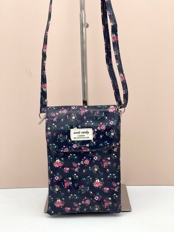 Bolso Cuelga Móvil Impermeable Sweet Candy Estampado Liberty (Tono Azul Oscuro)