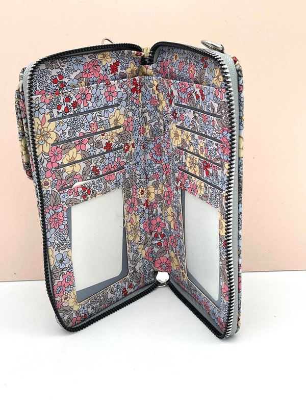 Bolso Cuelga Móvil Impermeable Sweet Candy Estampado Floral (Tono Azul/amarillo/rosa)