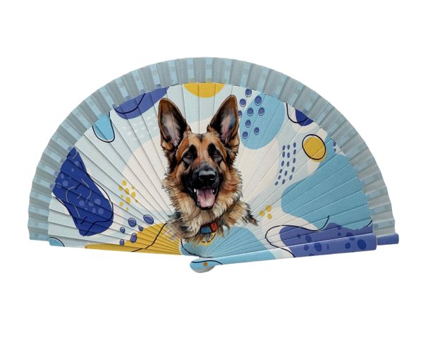 Abanico Pastor Alemán Azul