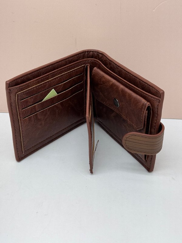 Cartera Hombre Marrón Jaspeado