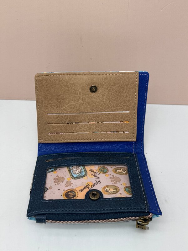 Tarjetero / Monedero Doble Sweet Candy Celeste
