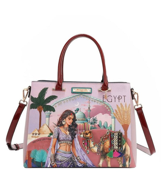 Bolso Satchel (Queen Cleopatra) Nicole Lee