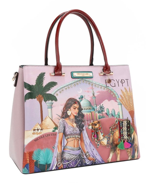 Bolso Satchel (Queen Cleopatra) Nicole Lee