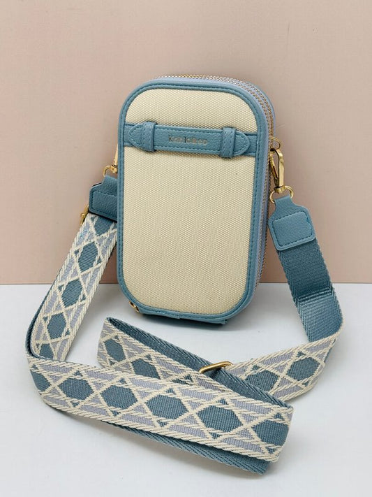 Bolso para Móvil Bicolor Multicompartimentos