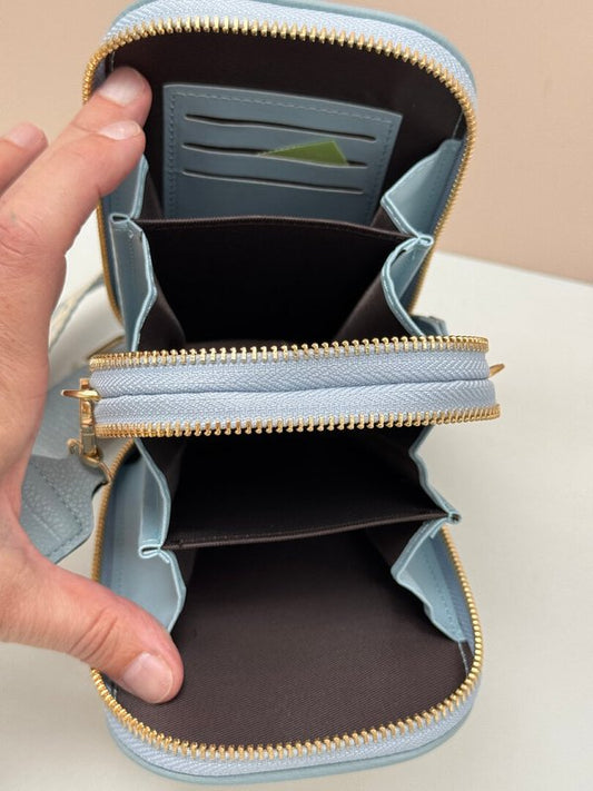 Bolso para Móvil Bicolor Multicompartimentos