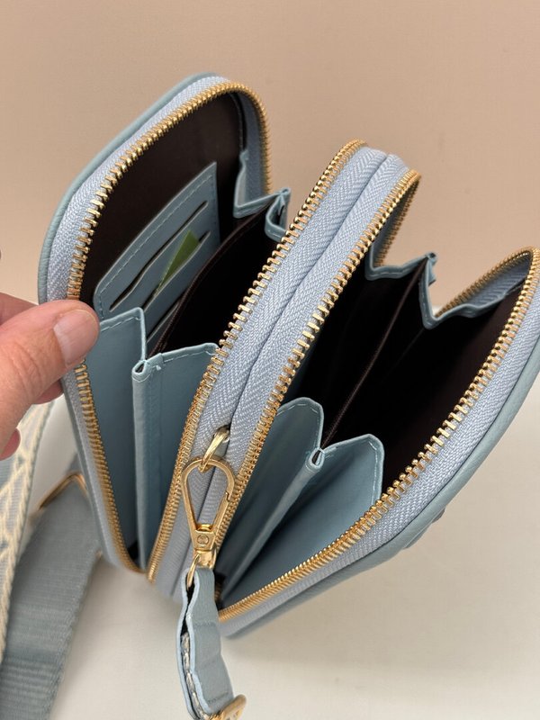 Bolso para Móvil Bicolor Multicompartimentos