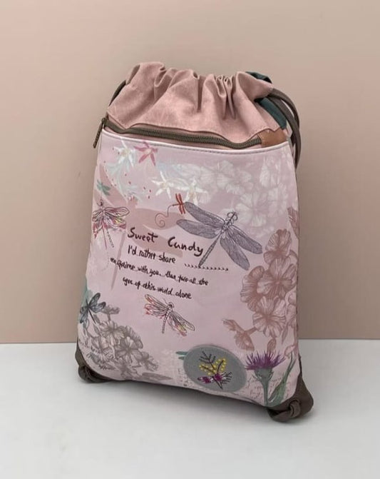 Mochila Saco de Cuerdas Sweet Candy Colección Libélula