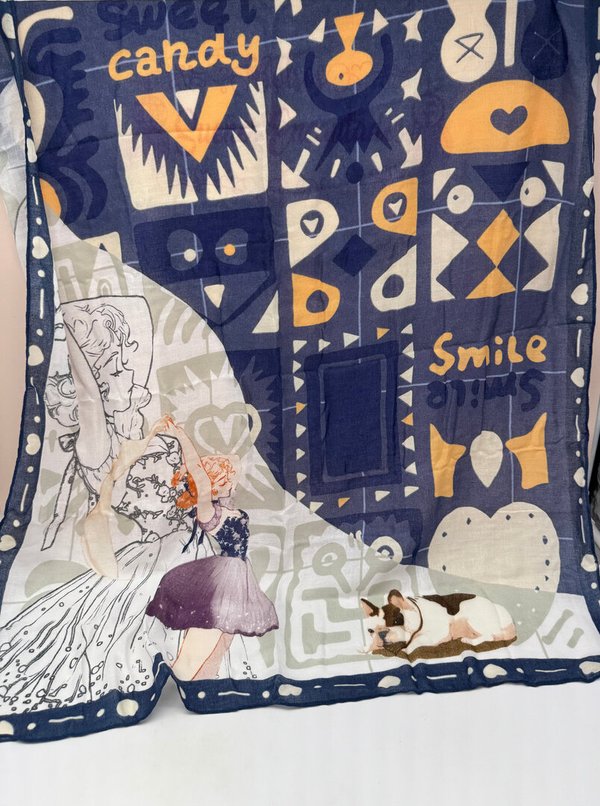 Pañuelo Sweet Candy Celeste