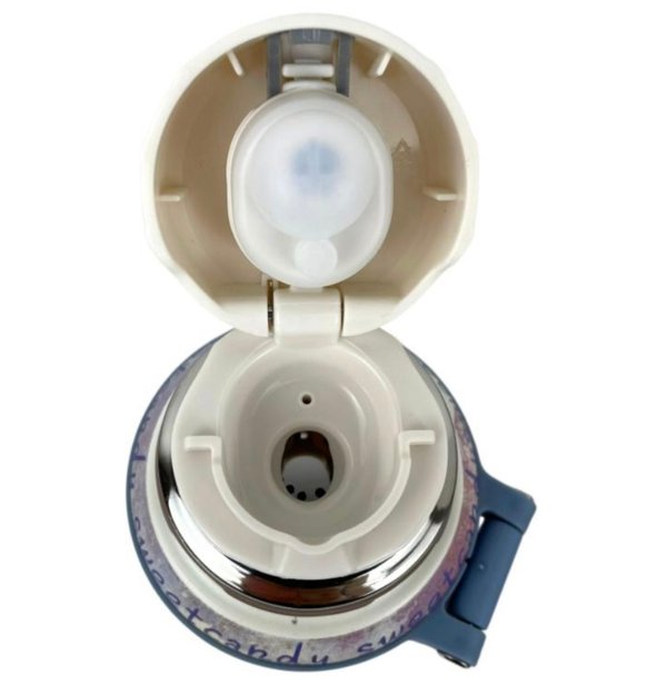 Termo Grande con Taza Sweet Candy Celeste