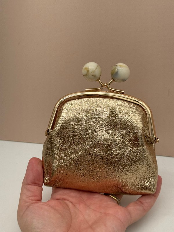 Monedero Bolas Dorado 1