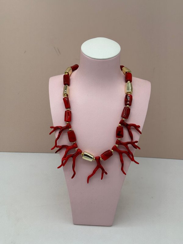 Collar Coral Rojo