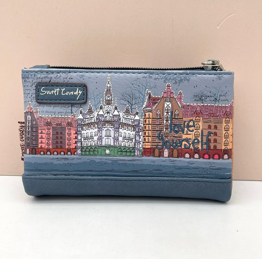 Cartera / Billetera Blandita Sweet Candy Colección Castillos (Blue)