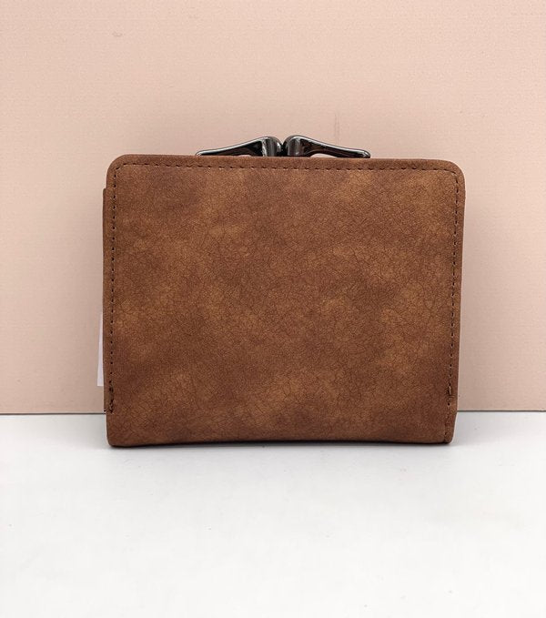 Cartera / Billetera con Tachuelas Marrón