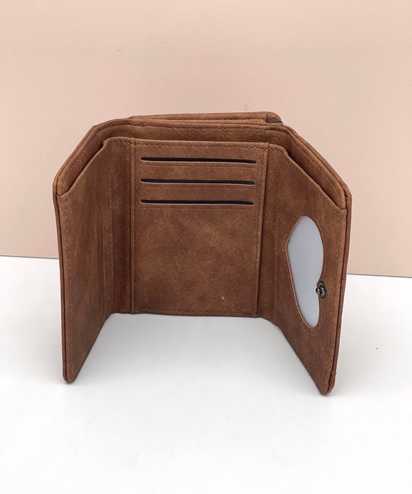 Cartera / Billetera con Tachuelas Marrón