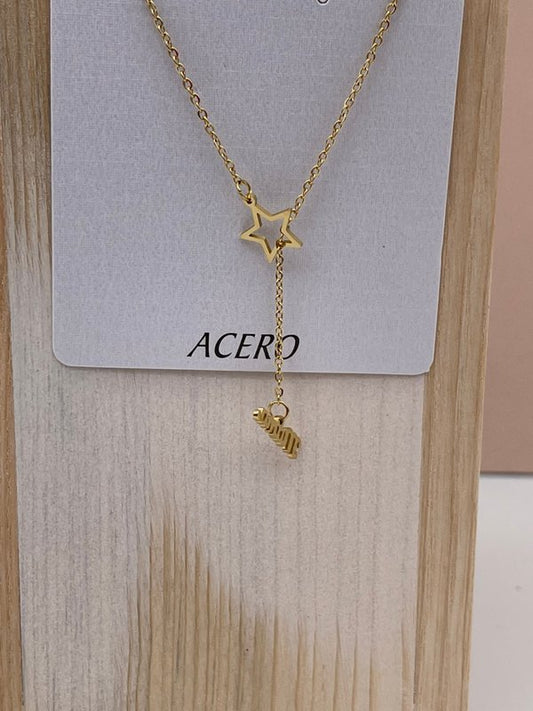 Cadenita Estrella Dorado Mama