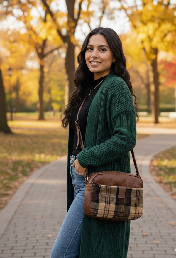 Bolso Bandolera Cuadros
