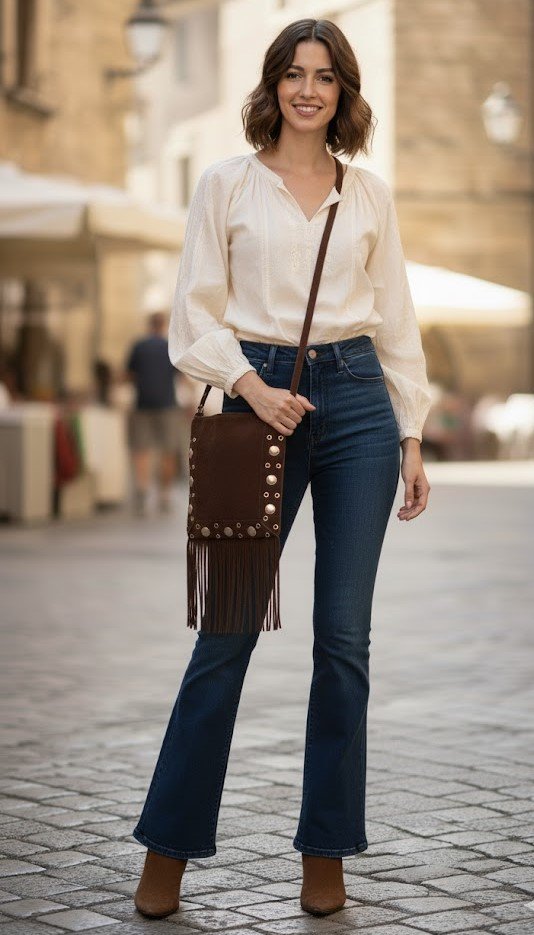 Bolso Bandolera Flecos