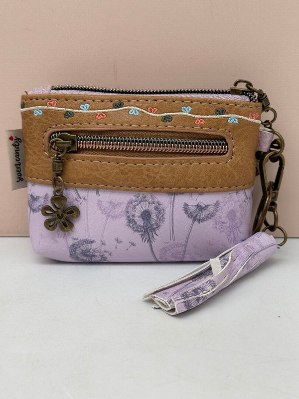 Monedero Tres Cremalleras Sweet Candy Lila