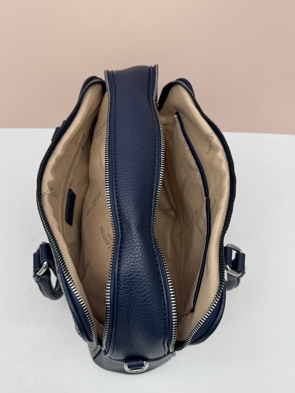 Bolso de Mano Sintético Tipo Maletín con Bolsillo Trasero
