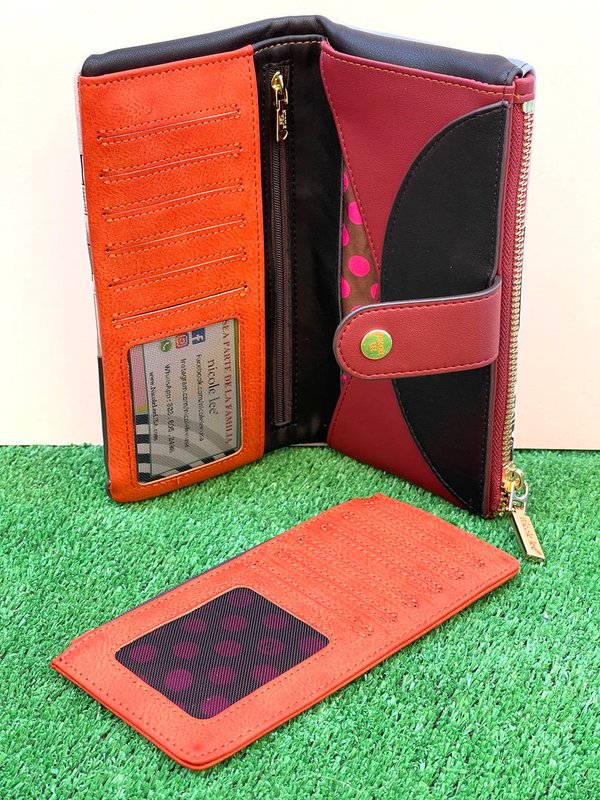 Cartera Plegable de 2 Piezas (Bloqueo RFID) Nicole Lee