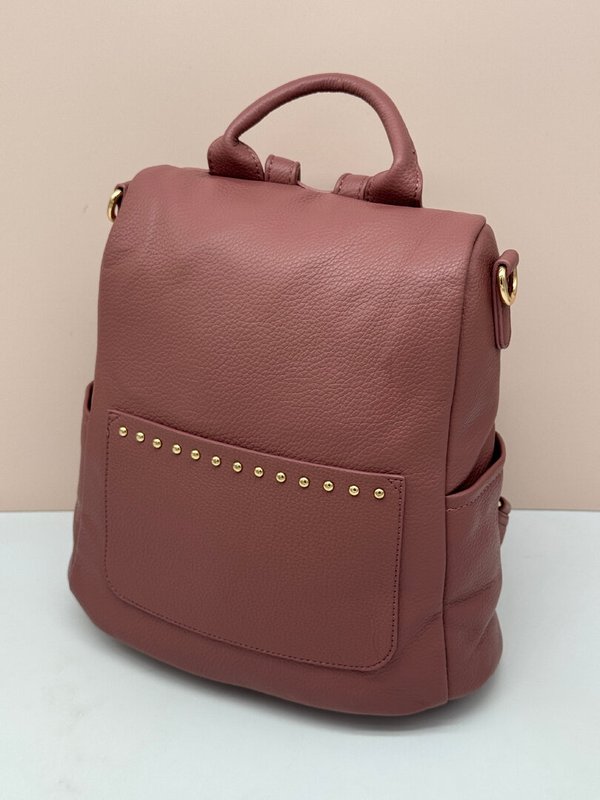 Mochila Nylon con Bolsillos Pink