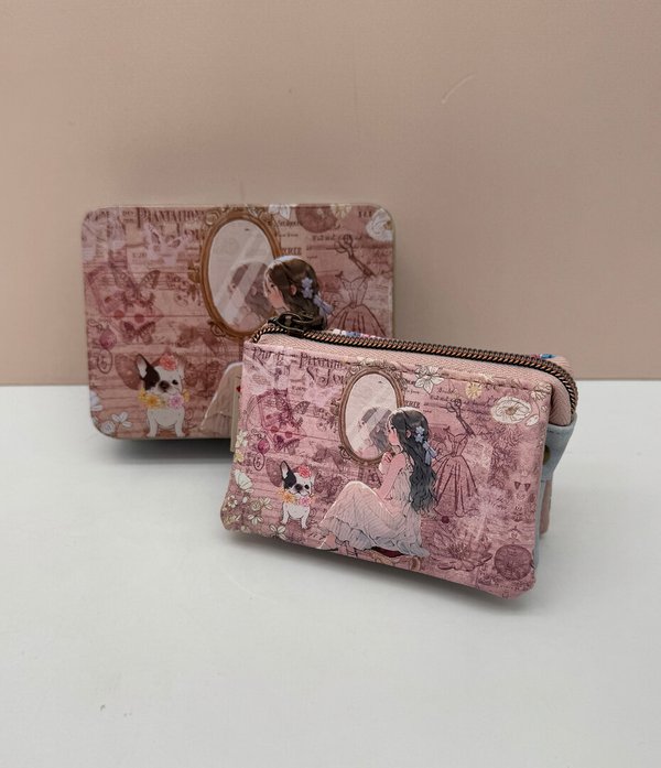 Monedero Triple con Caja de Lata Sweet Candy Coquelet