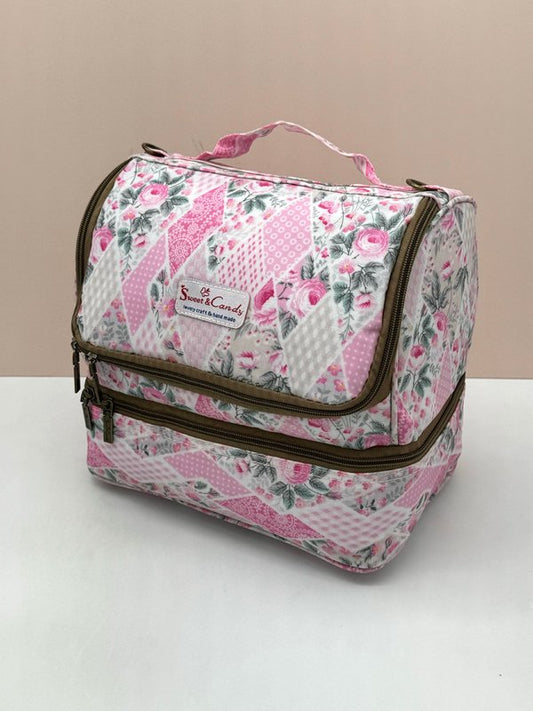 Nevera Térmica Casita Doble Estampado Rosa Retro