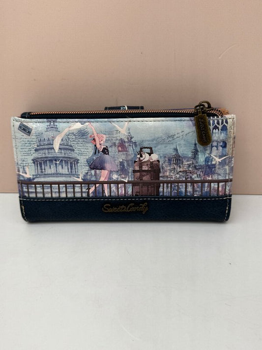 Cartera Tarjetero Extraible Sweet Candy Azul